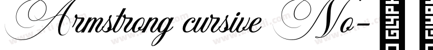 Armstrong cursive No字体转换